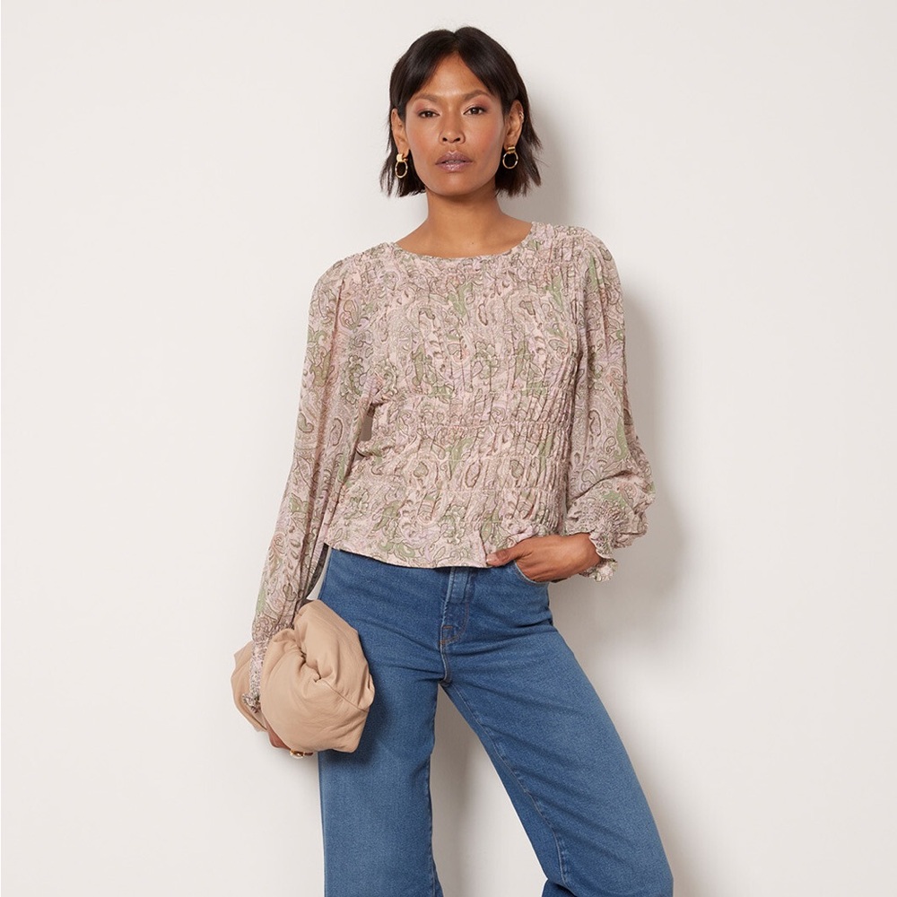 Sanctuary • Paisley Long Sleeve Top • XS
